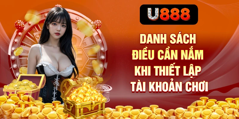 Đăng Ký U888 – Đầy Đủ Từ Cơ Bản Đến Nâng Cao Cho Người Mới 3 Danh sách điều cần nắm khi thiết lập tài khoản chơi